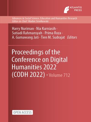 cover image of Proceedings of the Conference on Digital Humanities 2022 (CODH 2022)
